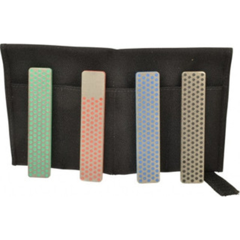 DMT 4 Piece Diamond Sharpening Stone Kit Fine, Very Fine, Extra Fine & Ultra Fine W4K – 05126719