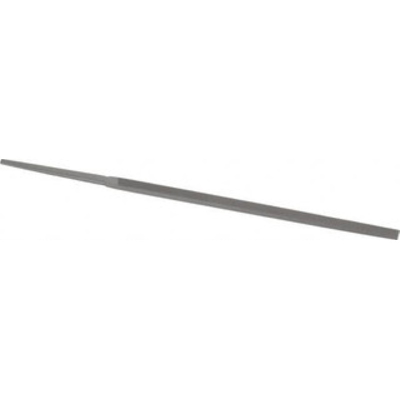 Grobet USA 4 Standard Precision Swiss Pattern Narrow Pillar File Double Cut, 2 Cut, 3/16 Width x 3/32 Thick, with Tang 31.222 – 60208121