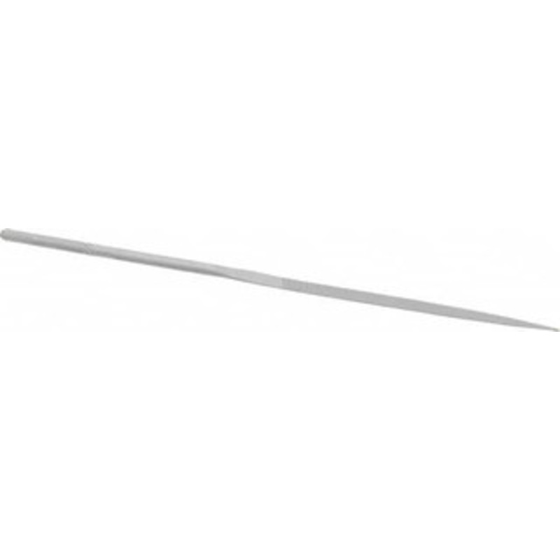 Grobet USA 5-1/2 Needle Precision Swiss Pattern Knife File 2 Cut, 2-1/2 LOC, with Handle 31.555 – 60235124
