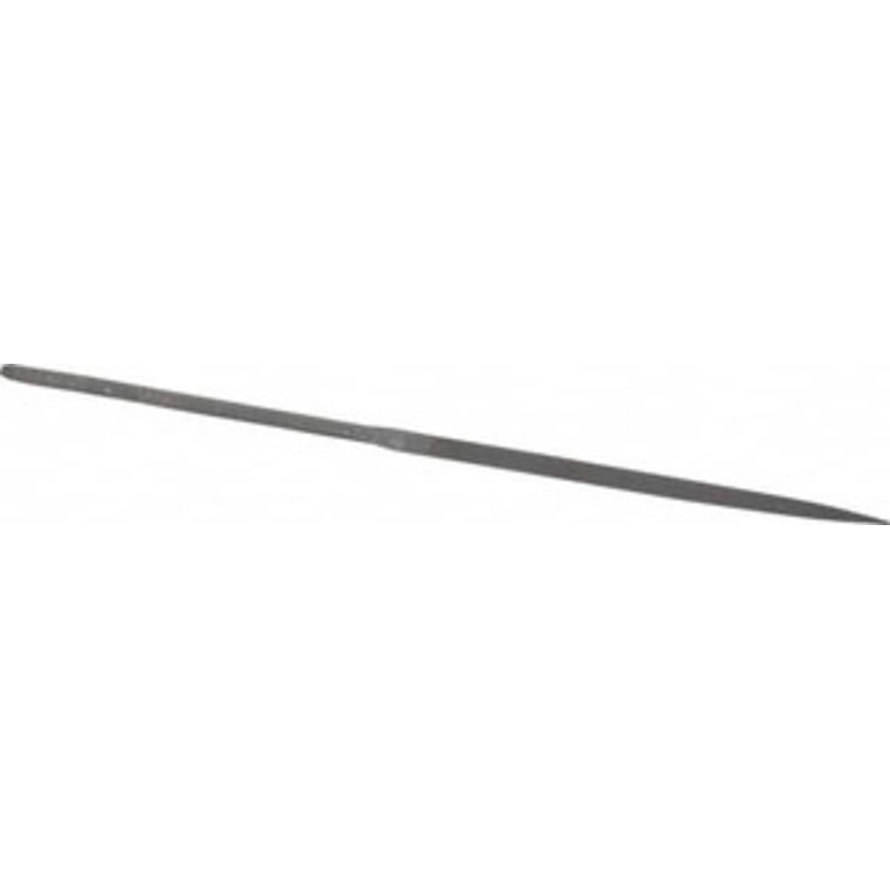 Grobet USA 5-1/2 Needle Precision Swiss Pattern Three Square File 4 Cut, 2-1/2 LOC, with Handle 31.636 – 60236940