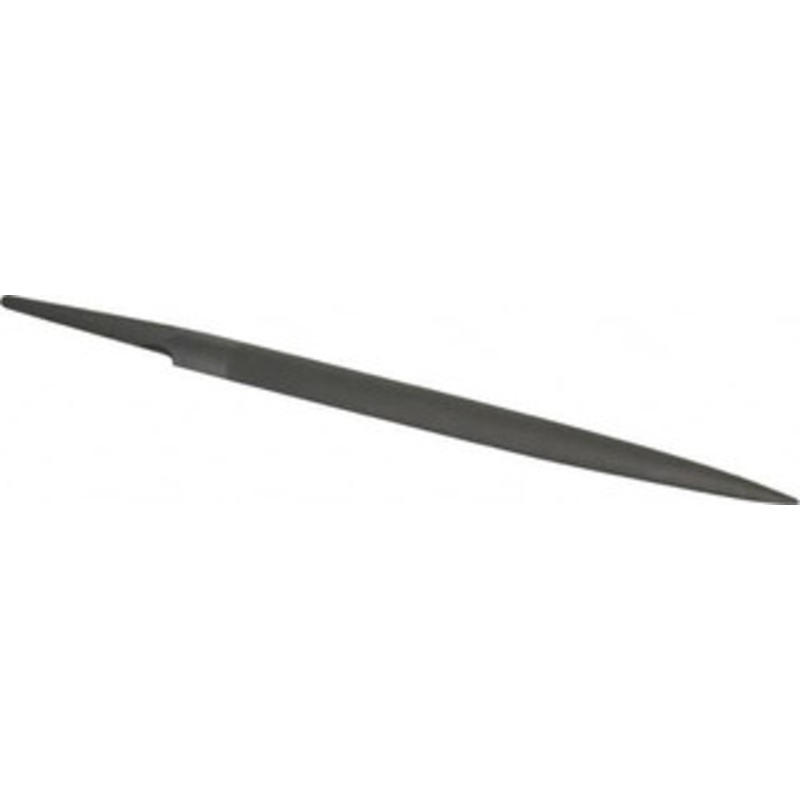 Grobet USA 6 Standard Precision Swiss Pattern Half Round File Double Cut, 4 Cut, 19/32 Width x 3/16 Thick, with Tang 31.116 – 60204344