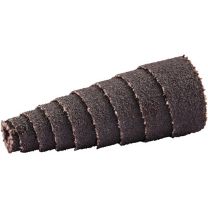Merit Abrasives 3/4 x 1-1/2 Medium Aluminum Oxide Full Taper Cartridge Roll 80 Grit, 1/8 Pilot Hole Diam 08834180886 – 09899550