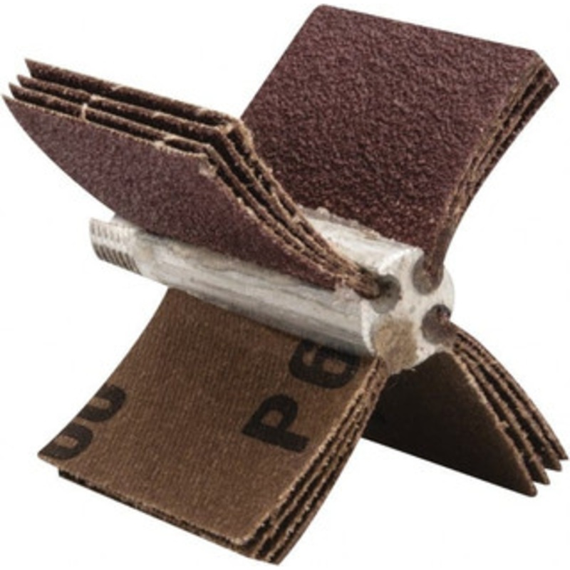 Merit Abrasives 60 Grit, Coated, Aluminum Oxide Bore Polisher Medium Grade, 22,000 RPM, Polishes Bores with 1-1/2 to 2 Diam 08834154100 – 86933421