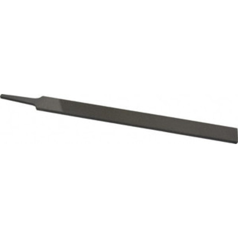 Nicholson 12 Long, Bastard Cut, Flat American-Pattern File Double Cut, 9/32 Overall Thickness, Tang 06084N – 80756315