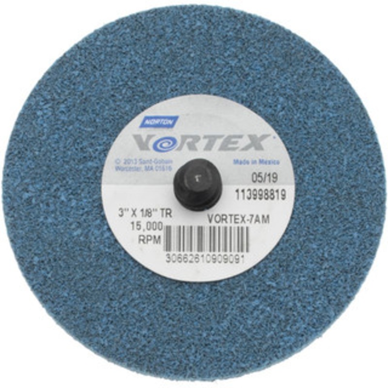 Norton 3 Medium Grade Aluminum Oxide Deburring Disc Quick Change Connection 66261090909 – 59919340
