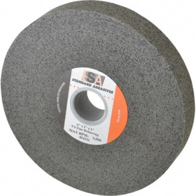 Standard Abrasives 6 Diam, 1 Center Hole, Fine Grade, Silicon Carbide Deburring Wheel Convolute, Density 9 Hard, 6,000 RPM 7000046731 – 98427941