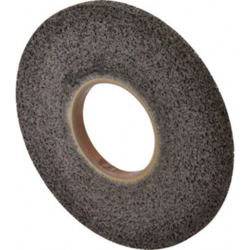 Brite Star 8 Diam, 1/2 Face Width, 3 Center Hole, Medium Grade, Aluminum Oxide Deburring Wheel Convolute, Extra Hard Density 8 Grade, 3,400 RPM 66261114538 – 81244030