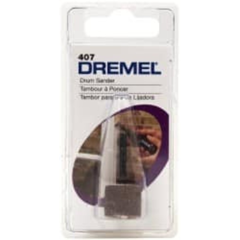 Dremel 1/2 Wide x 1/2 Diam, Spiral Band Drum 1/8 Shank Diam, 15,000 RPM 407 – 09023920