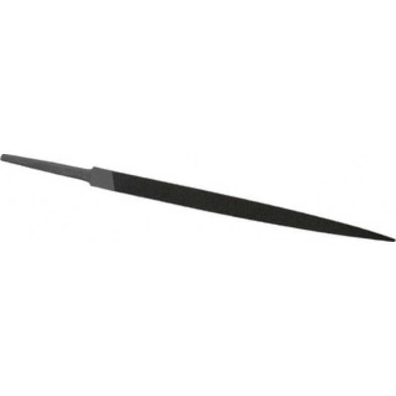 Grobet USA 6 Standard Precision Swiss Pattern Three Square File Double Cut, 0 Cut, 3/8 Width, with Tang 31.372 – 60217304
