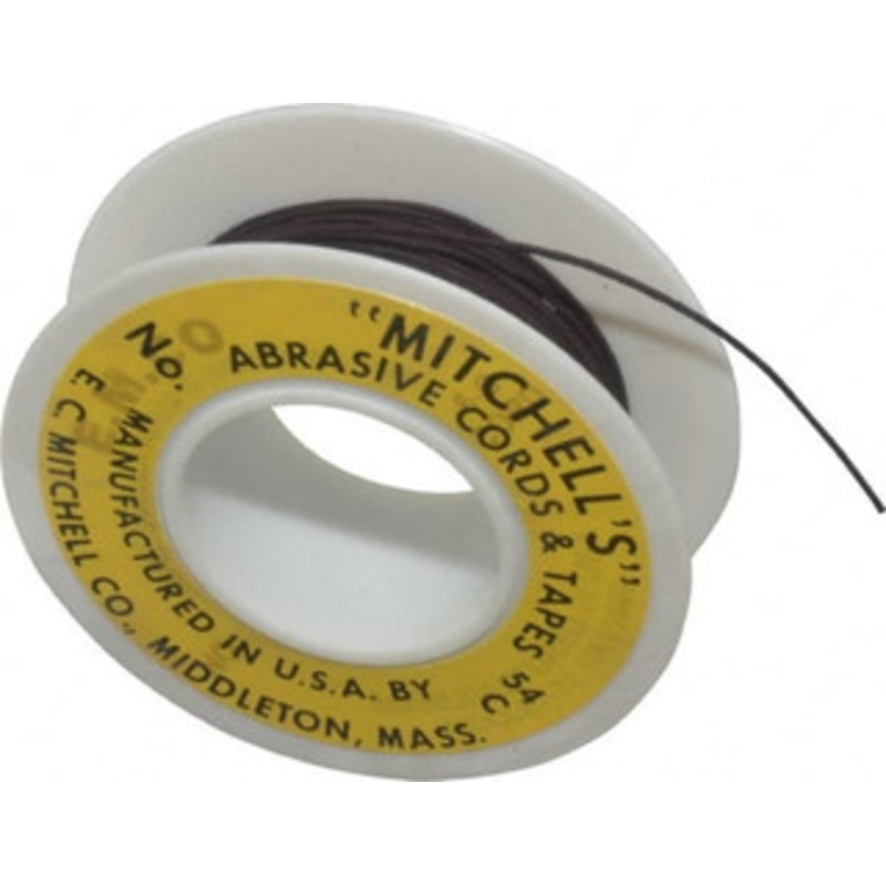 Made in USA 0.03 Wide, 200 Grit Crocus Abrasive Cord 50 ft. Long, Very Fine Grade 54C – 05819255