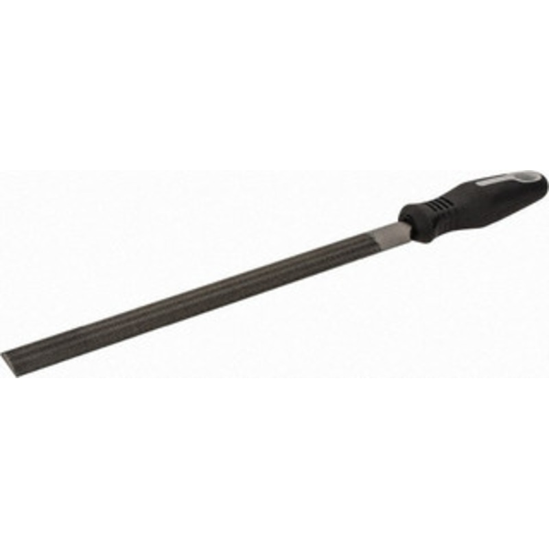 Nicholson 10 Long, Bastard Cut, Half Round American-Pattern File Double Cut, 9/32 Overall Thickness, Handle 21746HN – 09145509