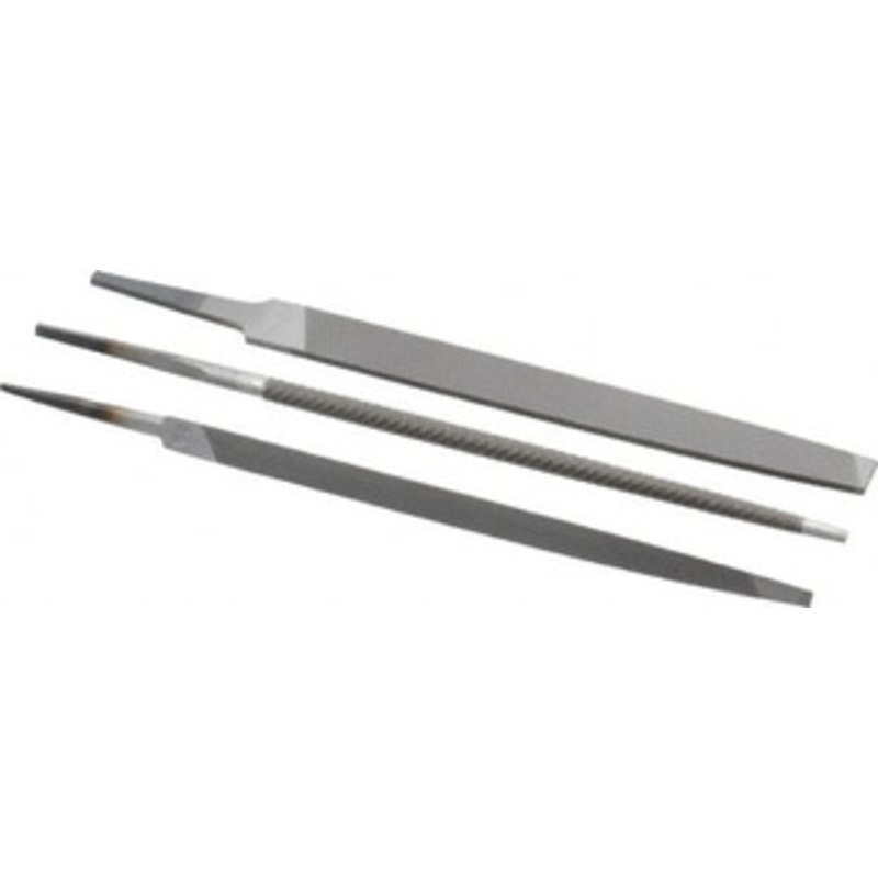 Nicholson 3 Piece American Pattern File Set 6 Long, Bastard Coarseness, Set Includes Mill, Round, Slim Taper 22015NNN – 60304847