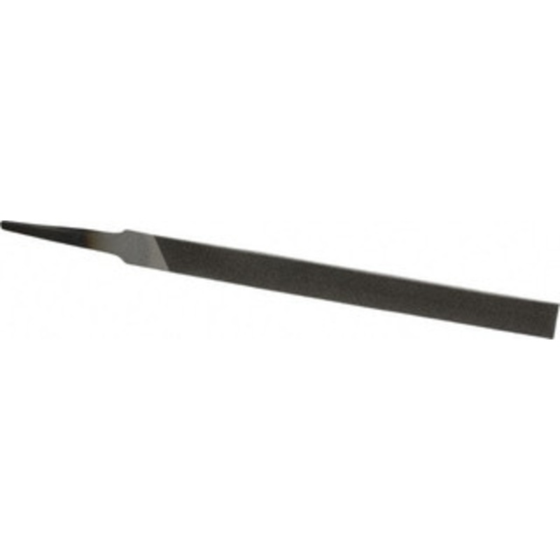 Nicholson 6 Long, Bastard Cut, Half Round American-Pattern File Single, Double Cut, 11/64 Overall Thickness, Tang 04795N – 80759111