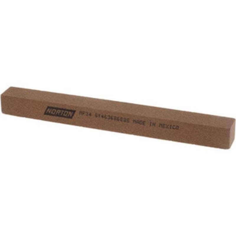 Norton 4 Long x 3/8 Wide x 3/8 Thick, Aluminum Oxide Sharpening Stone Square 61463686085 – 00578054