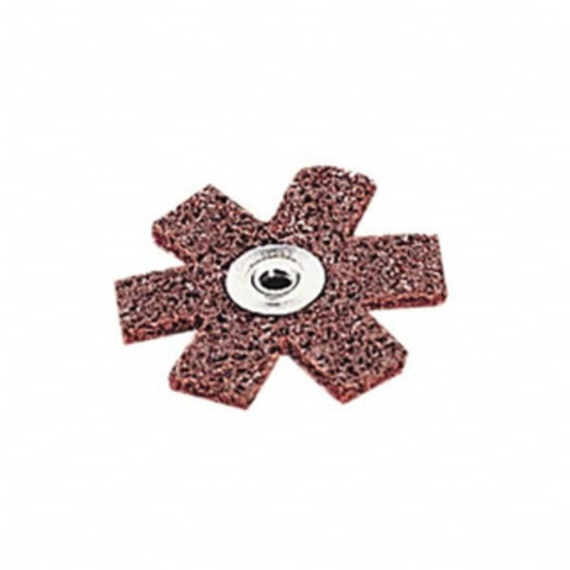 Standard Abrasives Sanding Stars, Abrasive Type: Non-Woven, Abrasive Material: Aluminum Oxide, Star Diameter (Inch): 2, Grade: Medium, Connector Type: Eyelet, Eyelet Size: 1/4-20 7100118978 – 51866903
