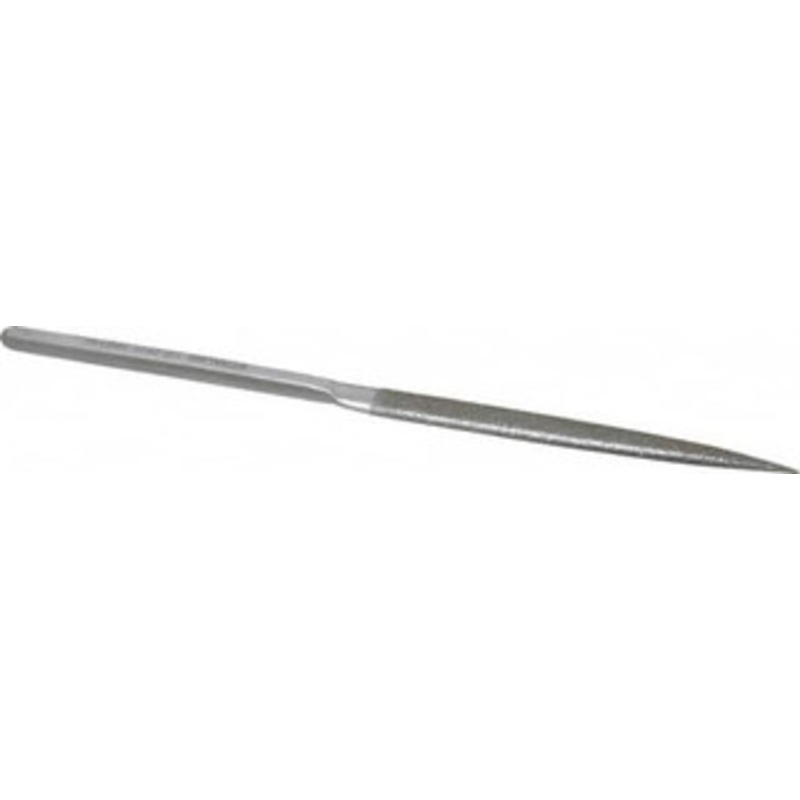 Strauss & Co. 8-1/2 OAL Medium Half Round Needle Diamond File 1/2 Wide x 5/32 Thick, 4-3/8 LOC, 126 Grit HB2602 D126 – 05232962