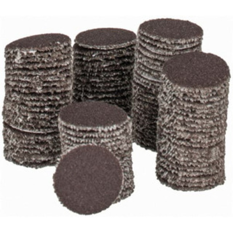 Tru-Maxx 1/2 Diam, 320 Grit Aluminum Oxide Adhesive PSA Disc Extra Fine Grade, X Weighted Cloth Backing, For Right Angle/Vertical Shaft Portable Grinders 7000050-320 – 78280526