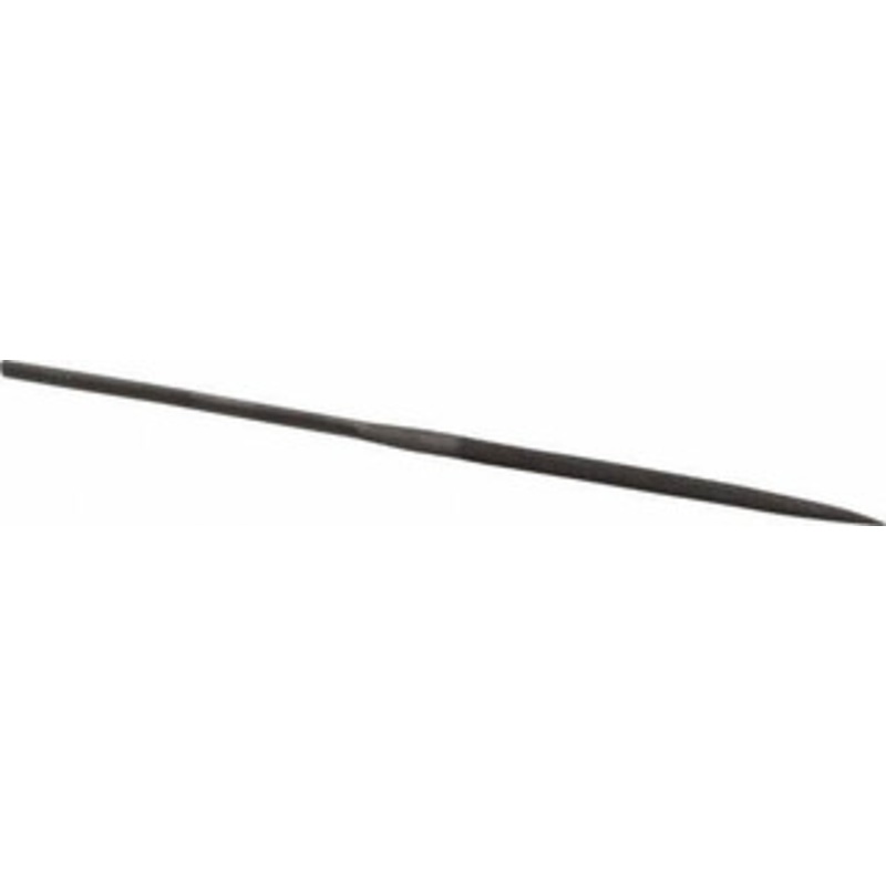 Value Collection 5-1/2 Needle Precision Swiss Pattern Half Round File 0 Cut, 0 Cut, 2-1/2 LOC, 5 Width x 0.1 Thick, with Handle 382-0502 – 00661108