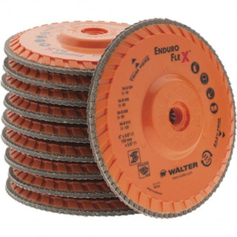 Value Collection 6 120 Grit 5/8-11 Center Hole Type 29 Zirconia Alumina Flap Disc Fine Grade, Coated, Arbor Attachment, 10,200 RPM BD-W06B612 – 43586452