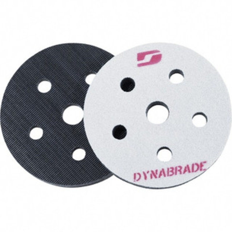 Dynabrade 5 Diam, Round, Hook & Loop Face, Interface Backing Pad Random Orbital Sander Compatible, Hook & Loop Back, Vacuum Pad 53978 – 01779883