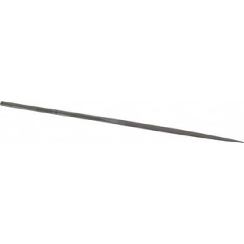 Grobet USA 6-1/4 Needle Precision Swiss Pattern Crossing File 4 Cut, 3 LOC, with Handle 31.492 – 60233947