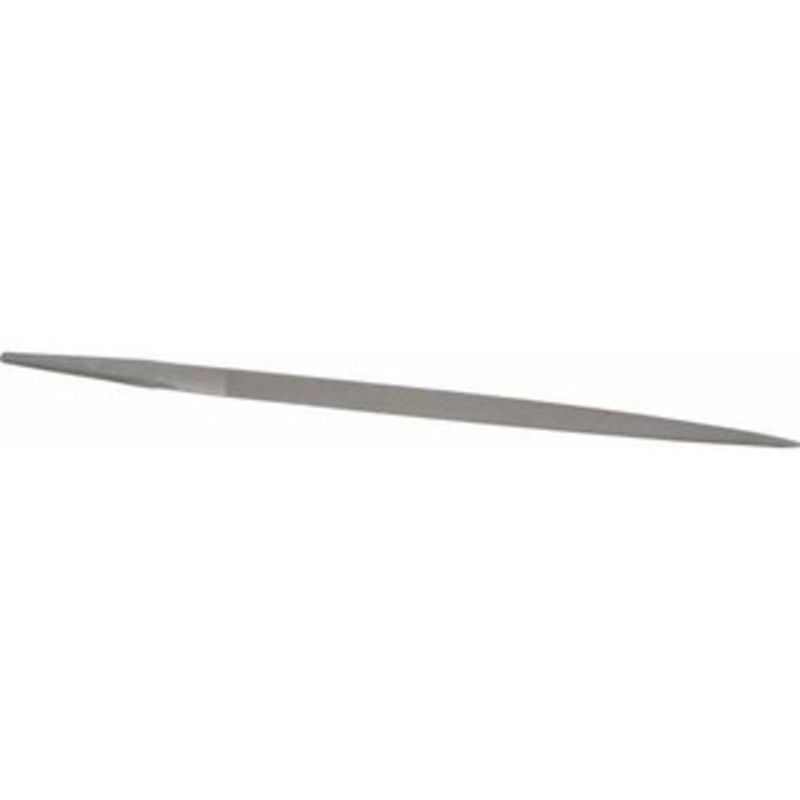 Grobet USA 6 Standard Precision Swiss Pattern Pippin File Double Cut, 4 Cut, 25/64 Width x 9/64 Thick, with Tang 31.269 – 60211349