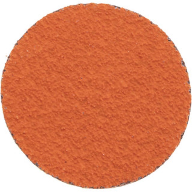 Norton 3 36 Grit Ceramic Quick Change Disc Type R Attachment, Very Coarse Grade, Orange, Coated, Cloth Backing, Speed-Lok TR Compatible 66261162328 – 83833673