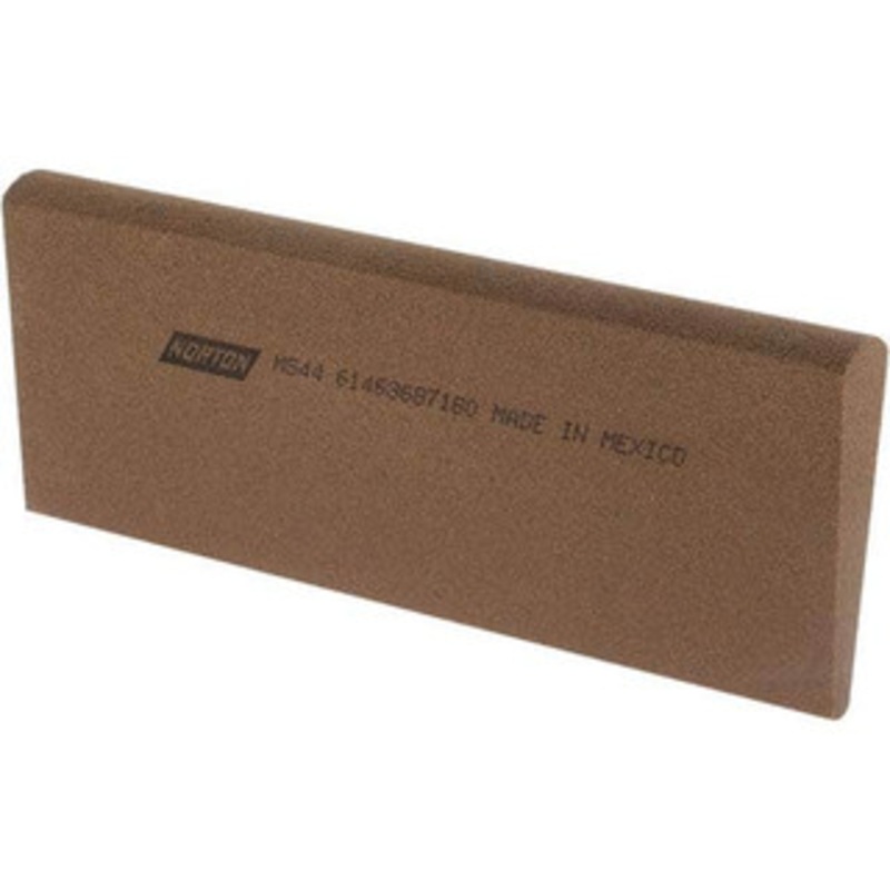 Norton 4-1/2 Long x 1-3/4 Diam x 1/2 Thick, Aluminum Oxide Sharpening Stone Round, Medium Grade 61463687180 – 00579466