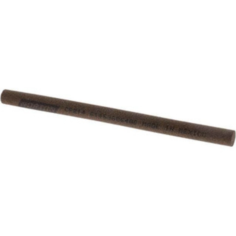 Norton 4 Long x 1/4 Diam x 1/4 Thick, Aluminum Oxide Sharpening Stone Round, Coarse Grade 61463686480 – 00578401