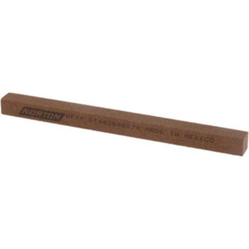 Norton 4 Long x 1/4 Wide x 1/4 Thick, Aluminum Oxide Sharpening Stone Square 61463686070 – 00578021