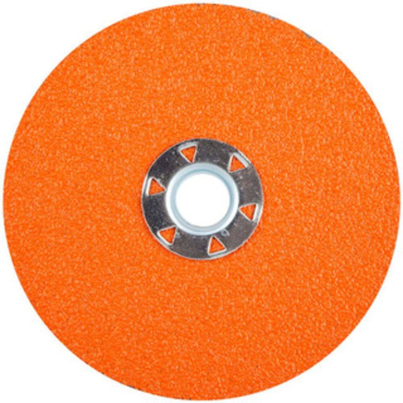 Norton 5 Diam, 5/8 Hole, 60 Grit Ceramic Alumina Fiber Disc Coarse, 10,000 Max RPM, Series BlazeX 69957370211 – 11020484
