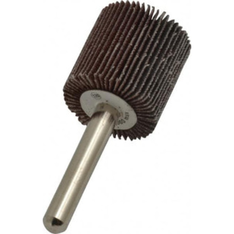 Value Collection 1 Diam x 1 Face Width, Fine Aluminum Oxide Coated Mounted Flap Wheel 1/4 Shank Mount, 120 Grit, 17,500 Max RPM 345.53803367 – 05097456