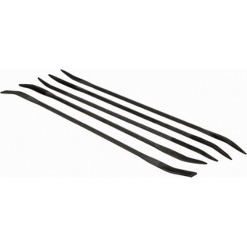 Value Collection 5 Piece Swiss Pattern File Set 7 Long, Bastard Coarseness, Die Sinkers Handle, Set Includes Flat, Half Round, Round, Square, Three Square 382-0038 – 00675140