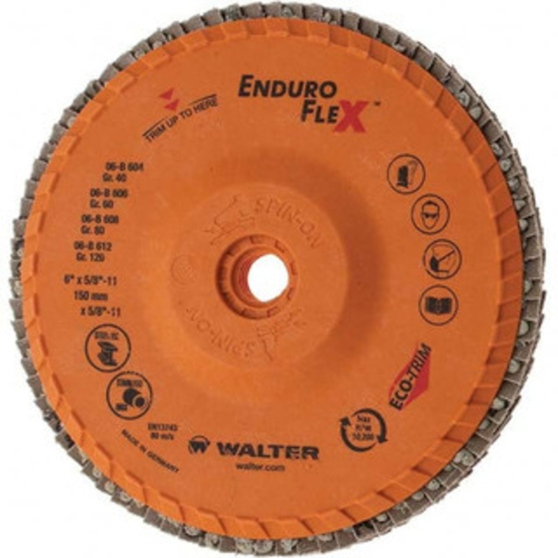 Value Collection 6 40 Grit 5/8-11 Center Hole Type 29 Zirconia Alumina Flap Disc Coarse Grade, Coated, Arbor Attachment, 10,200 RPM BD-W06B604 – 43583764
