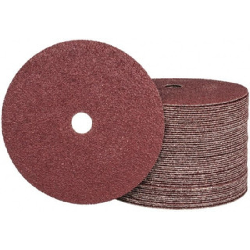 CGW Abrasives 7 Diam, 7/8 Hole, 24 Grit Aluminum Oxide Fiber Disc Very Coarse, 8,600 Max RPM 48515 – 89496756