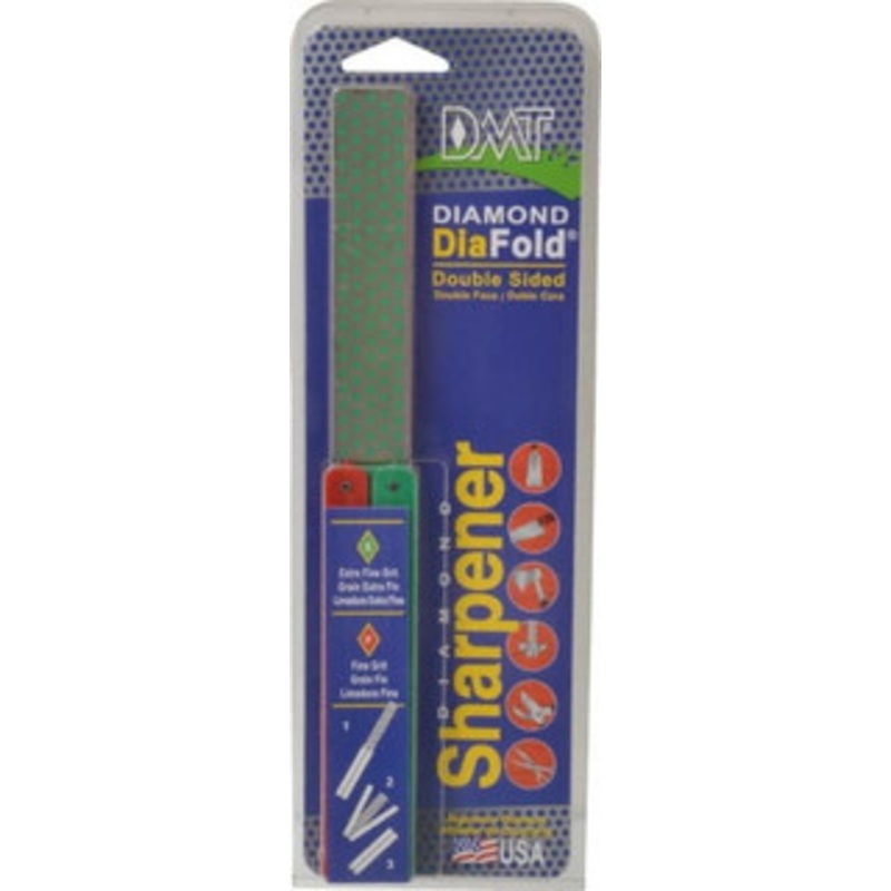 DMT Extra Fine/Fine Grade, Double Sided Diamond Sharpener 1200/600 Grit, 9/25 Micron, Diamond Area 4.3 Long x 1 Wide, 9-1/2 Open Length, 5 Closed Length FWEF – 00394197