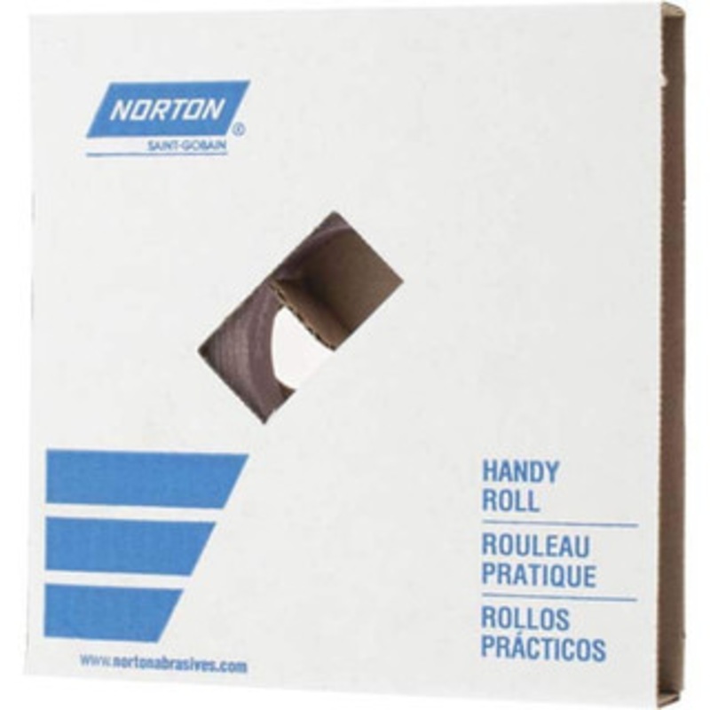 Norton 1 x 50 Yd 280 Grit Aluminum Oxide Shop Roll Extra Fine Grade, J Weighted Cloth Backing 66261126269 – 67885467