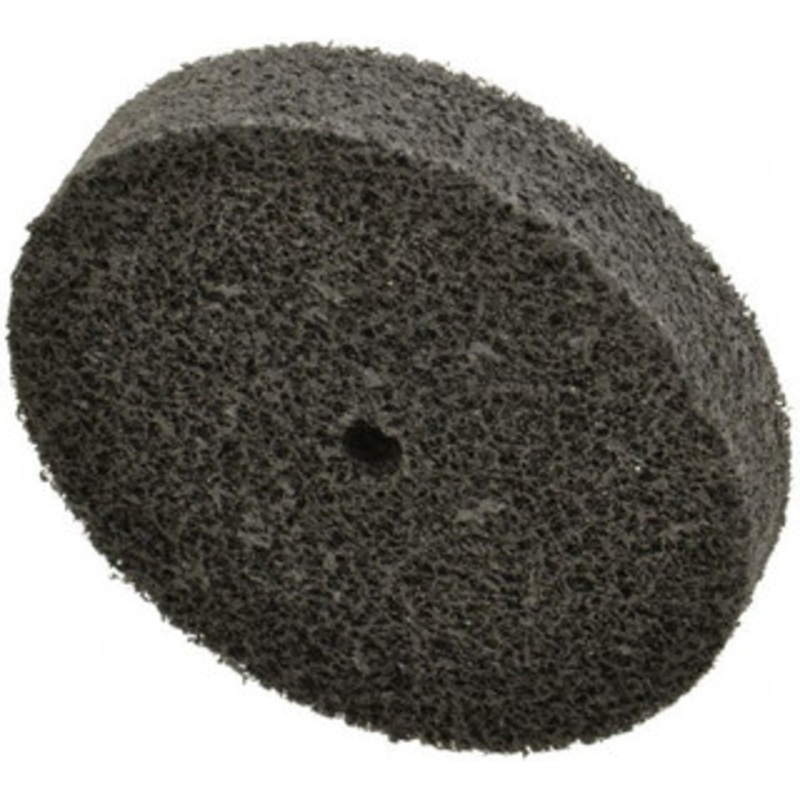 Brite Star 3 Diam, 1/2 Face Width, 1/4 Center Hole, Fine Grade, Silicon Carbide Deburring Wheel Unitized, Soft Density 2 Grade, 10,000 RPM 66261109821 – 41903386