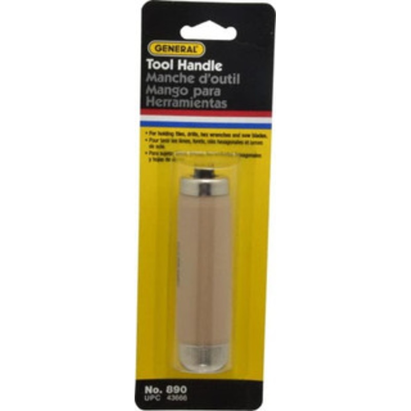 General Tools & Instruments 4-1/8 Long x 1-1/16 Diam File & Tool Handle 1/8 Bore, 1-3/4 Deep, for Use with Files 890 – 06363808