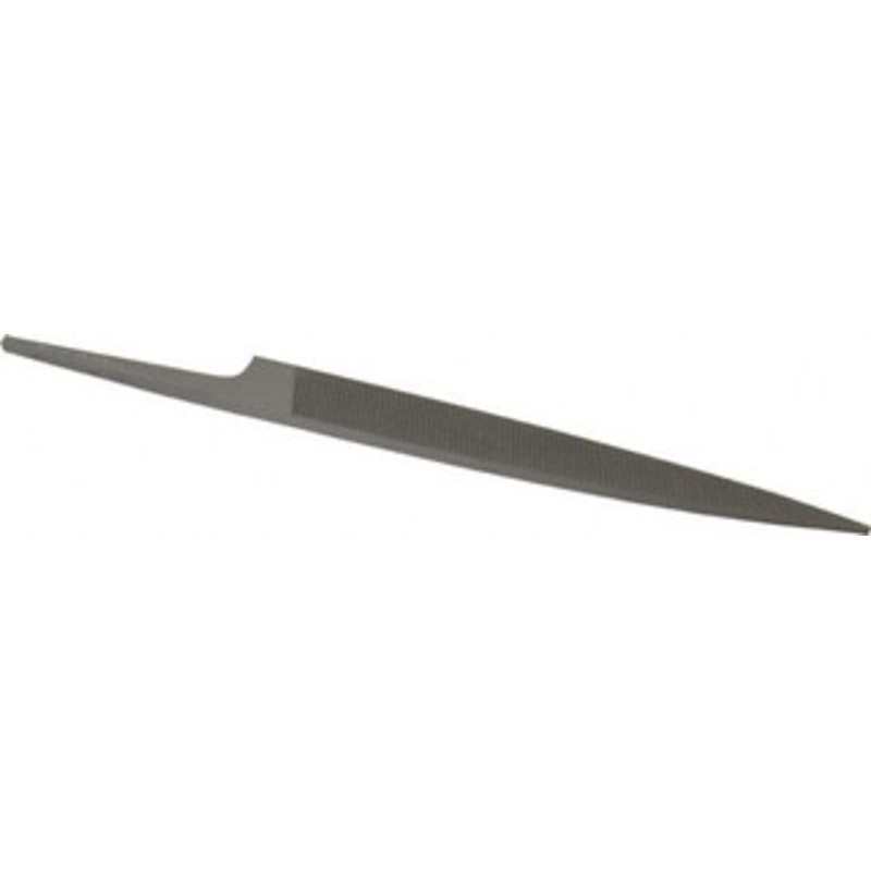 Grobet USA 4 Standard Precision Swiss Pattern Knife File Double Cut, 2 Cut, 15/32 Width x 1/8 Thick, with Tang 31.177 – 60214129