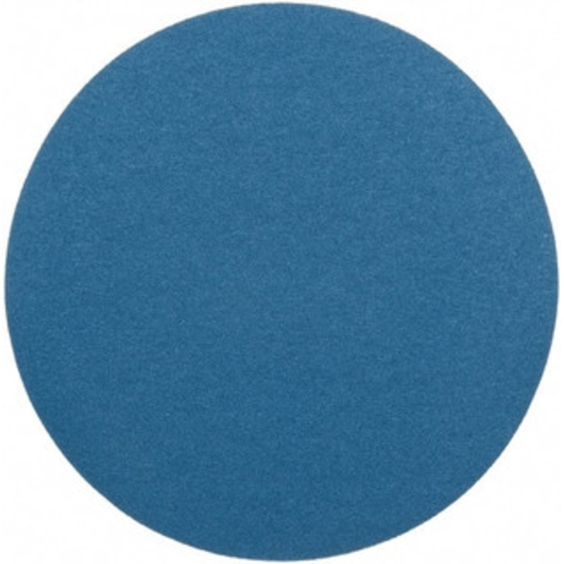 Superior Abrasives 18 Diam, 60 Grit Zirconia Alumina Adhesive PSA Disc Medium Grade, Blue, Cloth Backing, Flexible 17481 – 01008846
