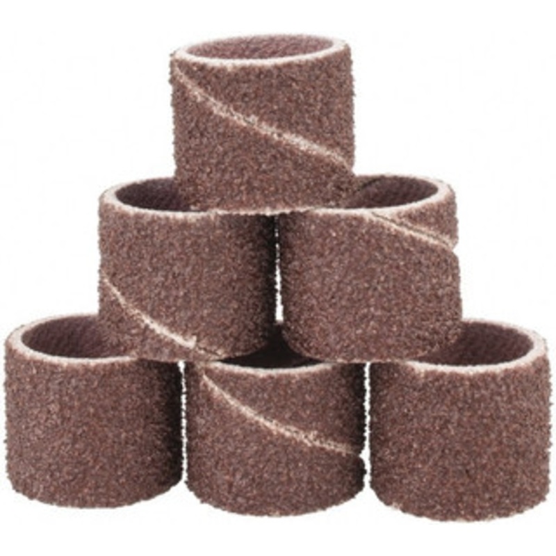 Dremel 60 Grit Aluminum Oxide Coated Spiral Band 1/2 Diam, Medium Grade 408 – 09023904