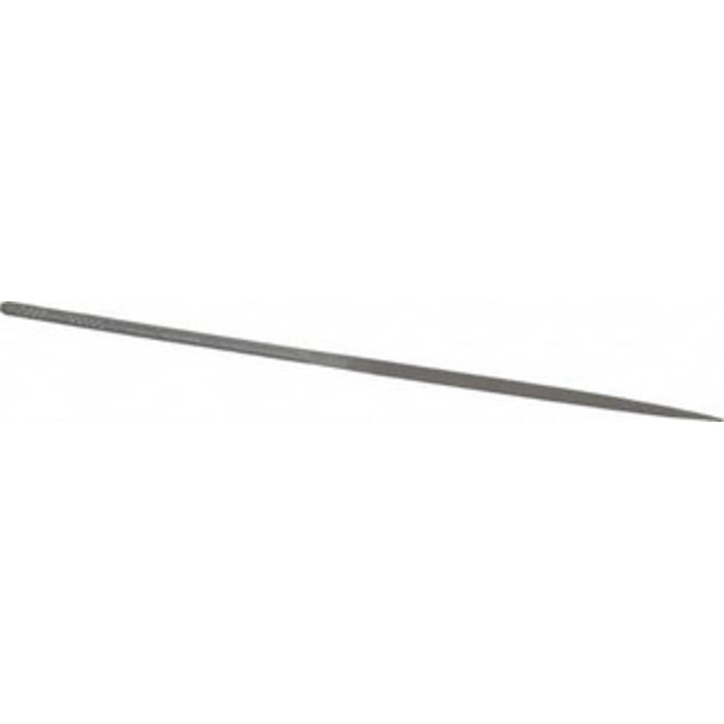 Grobet USA 6-1/4 Needle Precision Swiss Pattern Crossing File 2 Cut, 3 LOC, with Handle 31.491 – 60233921