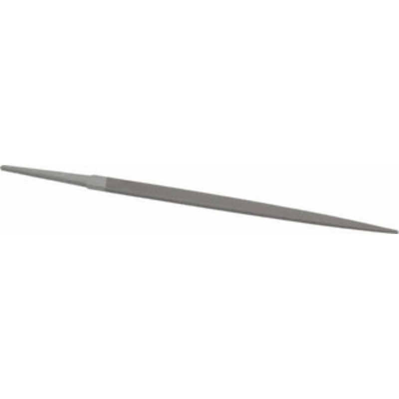 Grobet USA 6 Standard Precision Swiss Pattern Crochet File Double Cut, 2 Cut, 13/32 Width x 9/64 Thick, with Tang 31.051 – 60201324