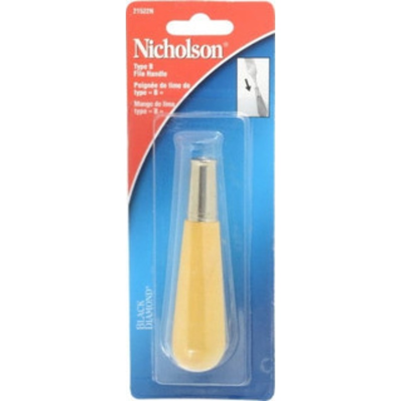 Nicholson 4-1/8 Long x 1-1/16 Diam File Handle For Use with 4, 6, 8 & 10 Files 21522N – 99578296