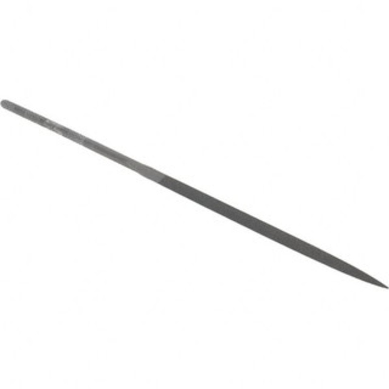Nicholson 6-1/4 Needle Precision Swiss Pattern Three Square File 2 Cut, 3 LOC, with Handle T37954 – 60304706