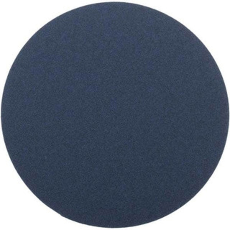 Norton 12 Diam, 60 Grit Zirconia Alumina Adhesive PSA Disc Coarse Grade, Blue, Y Weighted Backing, Flexible 66261138322 – 70025077