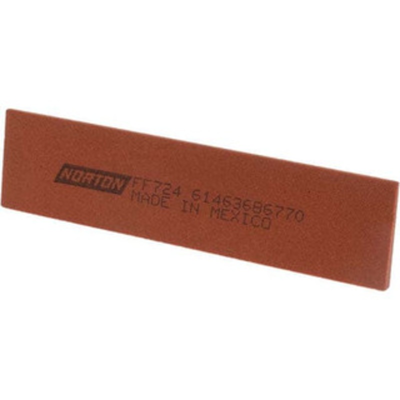 Norton 4 Long x 1 Wide x 1/8 Thick, Aluminum Oxide Sharpening Stone Knife, Fine Grade 61463686770 – 00578831