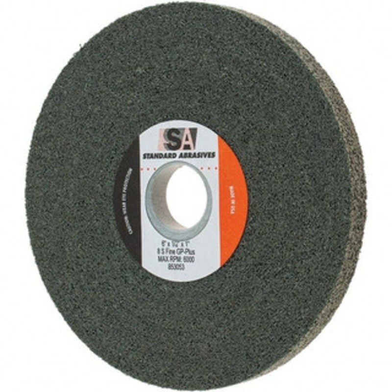 Standard Abrasives 6 Diam, 1/2 Face Width, 1 Center Hole, Fine Grade, Silicon Carbide Deburring Wheel Convolute, Density 8 Grade 7000047118 – 77698660