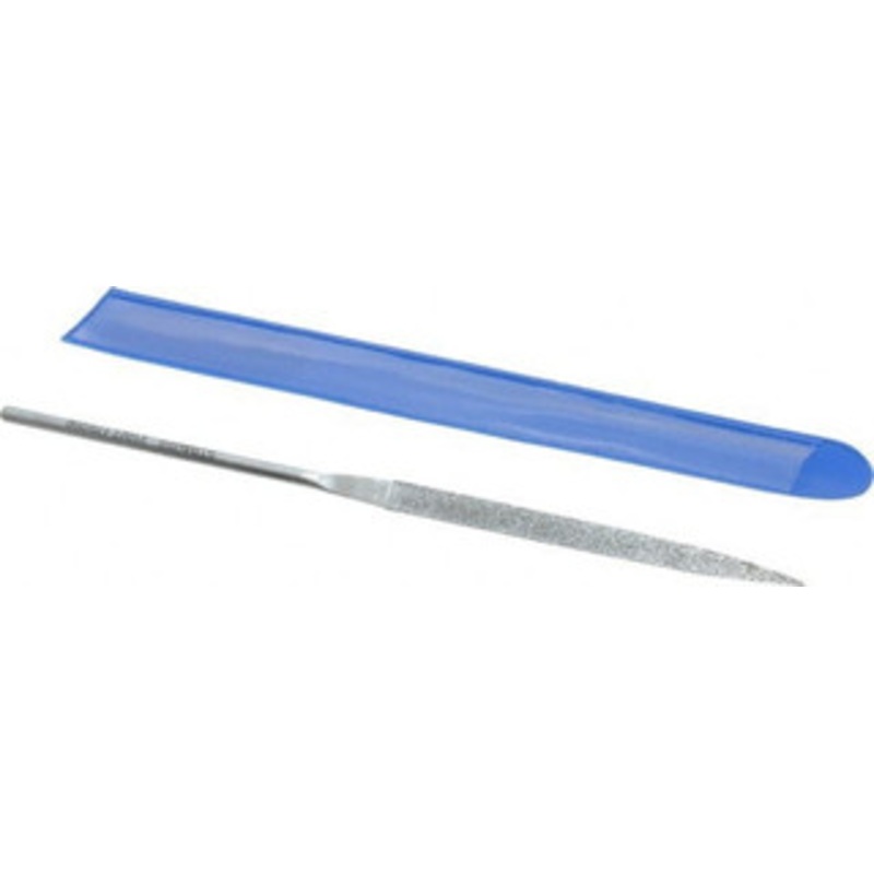 Strauss & Co. 5-1/2 OAL Fine Barrette Needle Diamond File 13/64 Wide x 1/16 Thick, 2-3/4 LOC, 91 Grit 2102T D91 – 05241633